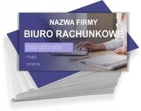 Wizytówki firmowe REKLAMOWE Foliowane 1000 szt BIURO RACHUNKOWE