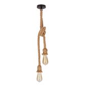 Videa lampa wisząca czarny+beżowy 2x40W E27