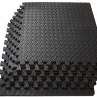 MOCNA MATA Puzzle ZABEZPIECZAJĄCA PODŁOGĘ Bieżnię Ćwiczeń PODŁOGOWA 6 SZTUK