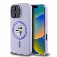 Plecki Karl Lagerfeld do Apple iPhone 14 Pro fioletowy