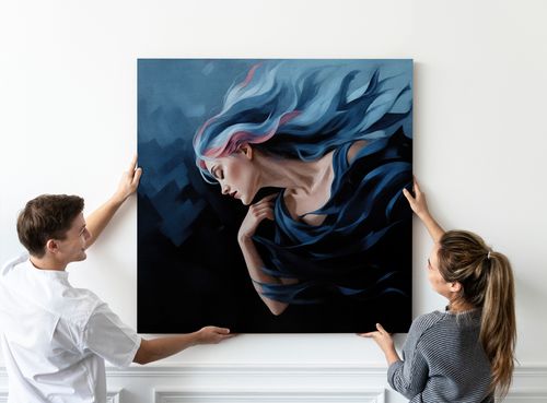 Obraz na płótnie abstrakcja kobieta 50x50 cm na Arena.pl