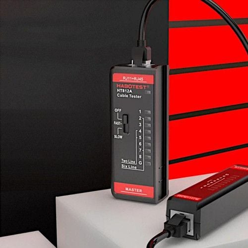 HABOTEST TESTER PRZEWODÓW SIECIOWYCH RJ11 RJ45 zdjęcie 5