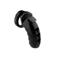 Model 04 Chastity Cock Cage Black - 11,5 Cm