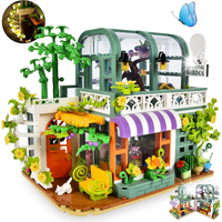 ZESTAW KLOCKÓW KWIATY DOMEK DLA KWIATÓW KLOCKI BOTANIC OGRÓD FLOWER PREZENT