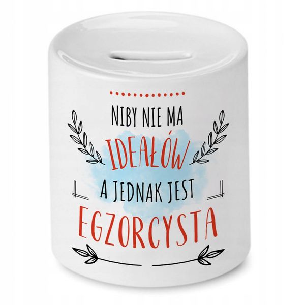 Skarbonka Dla Egzorcysty Na Urodziny Na Prezent Z Nadrukiem Ze Zdjęciem zdjęcie 1