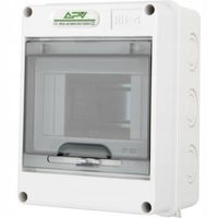 SKRZYNKA ROZDZIELNICA NATYNKOWA 1x4 4 BEZPIECZNIK IP40