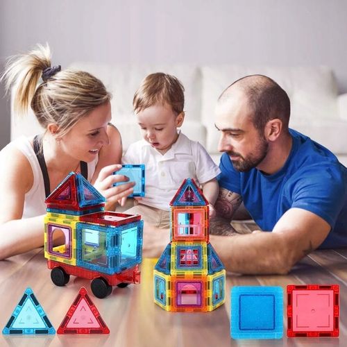 KLOCKI MAGNETYCZNE KONSTRUKCYJNE 3D DUŻE 45 elem. na Arena.pl