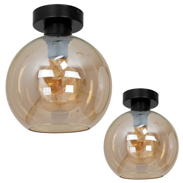 Lampa sufitowa SOFIA AMBER 1xE27 zdjęcie 1