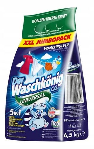 Der Waschkönig Niemiecki Proszek do prania 6,5kg Uniwersal na Arena.pl