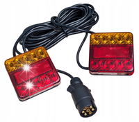 Lampy tylne led z przewodem Przyczepki Przyczepy Lawety 12V 7,5m ZESTAW