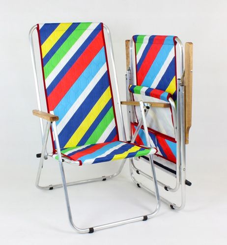Leżak - krzesło plażowe, składane, turystyczne, dwie funkcje, MAX 120 kg TE na Arena.pl