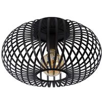 Druciana lampa sufitowa Manuela 78174/40/30 czarna do sypialni