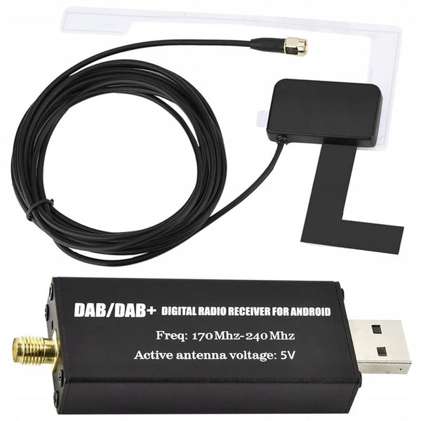 ANTENA,TUNER DAB+ DEDYKOWANY ADAPTER DO RADIA Z SYSTEMEM ANDROID USB, SMA zdjęcie 4