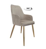 Krzesło obrotowe WESTA noga złota MG09