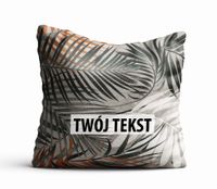 Poduszka Dekoracyjna KWIATY  z Twoim napisem K12