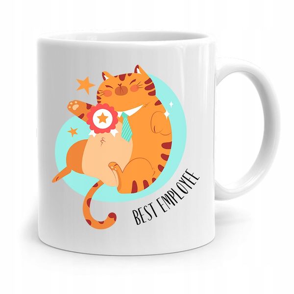 Dla Pracownika Robotnika Kubek Best Employee Z Nadrukiem Ze Zdjęciem zdjęcie 1