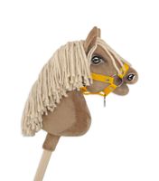kantar dla konia hobby horse a4 zapinany mały - żółty