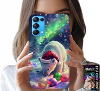 ETUI DO OPPO FIND X3 LITE - ŚWIĄTECZNY NIEDŹWIEDŹ BOMBKI CASE +FOLIA