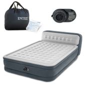 Materac dmuchany 236x152x46 cm z wbudowaną pompką elektryczną INTEX 64448