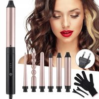 LOKÓWKA DO WŁOSÓW WIELOFUNKCYJNA 6 WYMIENNYCH GŁOWIC FALOWNICA FALE LOKI