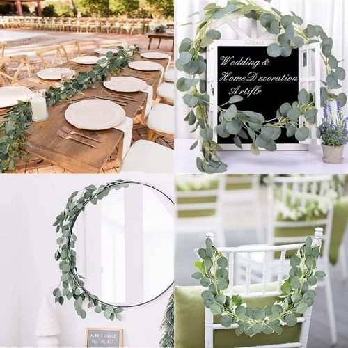 Girlanda Eukaliptus Bluszcz Sztuczne Zielone Listki Komunia Wesele 2 Metry na Arena.pl