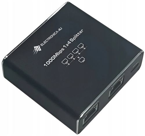 Adapter rozdzielacz mini Switch splitter LAN Ethernet RJ45 4xRJ45 1000M 1GB na Arena.pl