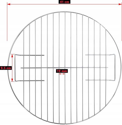 GRILL OGRODOWY WĘGLOWY RUSZT STALOWY OKRĄGŁY 41CM POKRYWA Z POKROWCEM LUND na Arena.pl