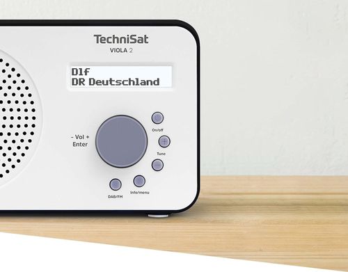 Radio przenośne sieciowo-bateryjne DAB+, FM TechniSat Viola 2 Biały na Arena.pl
