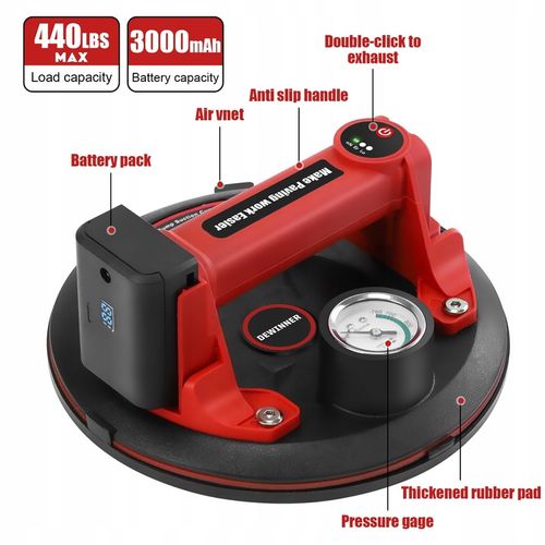 Automatyczna akumulatorowa elektryczna przyssawka próżniowa 2 x na Arena.pl