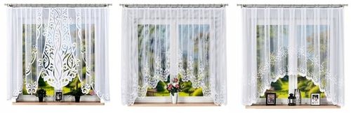 Firana żakardowa ALINA rozm. 320x160cm (gotowa) z łukiem na Arena.pl