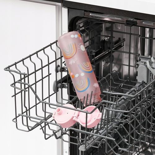 Bidon na wodę Butelka różowa dla dziewczynki róż Rainbow Tęcza ION8 0,5 l na Arena.pl