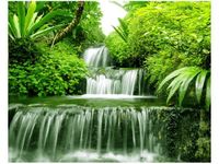 40X50CM WODOSPAD LESIE DESZCZOWYM OBRAZ