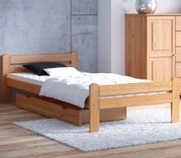 ŁÓŻKO DREWNIANE DOROTA 80X200 OLCHA + STELAŻ