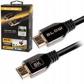 KABEL HDMI 2.1 PREMIUM ULTRA HD 8K 60HZ 4K 3D 1,5M MOCNY MONITOR