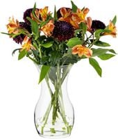 Wazon szklany na kwiaty dekoracyjny duży 2.4L 25x14 cm przezroczysty