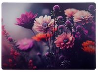 Podkładka mata na stół dekoracyjna LUXE tworzywo 44,5x32cm gerbery astry