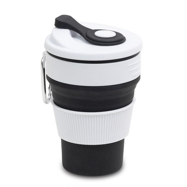 Kubek silikonowy 350ml Flexi, czarny zdjęcie 1