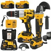 Wiertarka akumulatorowa 48V + szlifierka kątowa 48V zestaw 6.0Ah