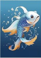 haft diamentowy 5d malowanie diamentami diy ryba