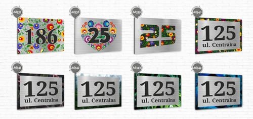 NUMER NA BUDYNEK dom Tabliczka INOX ALUMINIUM 3D na Arena.pl