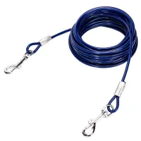 Linka 9m stalowa smycz mocny długi kabel do wiązania psów 0.5cm