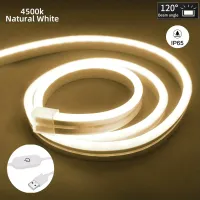 Taśma LED Neonowa USB 5V Ściemnialna z Dotykowym Włącznikiem, 3 m Naturalny