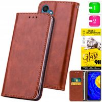 Etui Portfel Case Stojak Magnes Kolory + SZKŁO 9H do Samsung Galaxy M15 5G