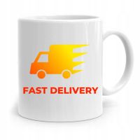 Kubek Prezent Dla Kuriera Kurier Fast Delivery Z Nadrukiem Ze Zdjęciem