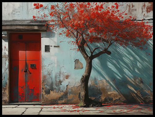 Plakat 80x60cm Widok Na Dawne na Arena.pl