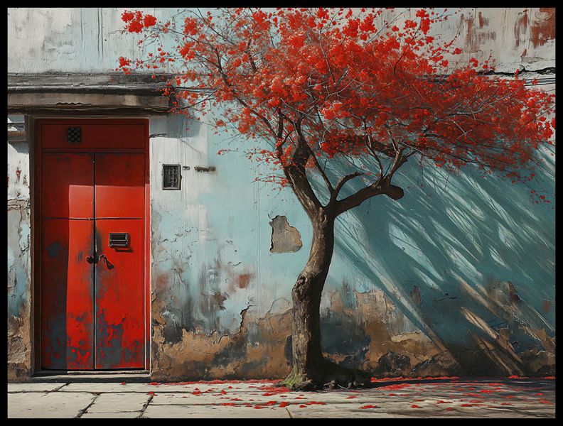 Plakat 80x60cm Widok Na Dawne zdjęcie 2