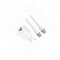 Szybka ładowarka GaN 30W 2 wejścia długim z kablem 2m do Google Pixel 4a 5G