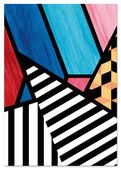 Plakat cyfrowy do wydruku geometria abstrakcja