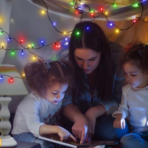 LAMPKI CHOINKOWE ŚWIĄTECZNE ZEWNĘTRZNE WEWNĘTRZNE IP44 MULTIKOLOR 500 LED na Arena.pl