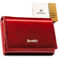 portfel damski skórzany rh-30-1-sh-r-5241 red